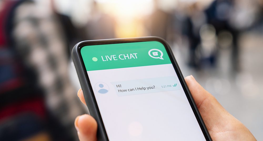 live chat on mobile
